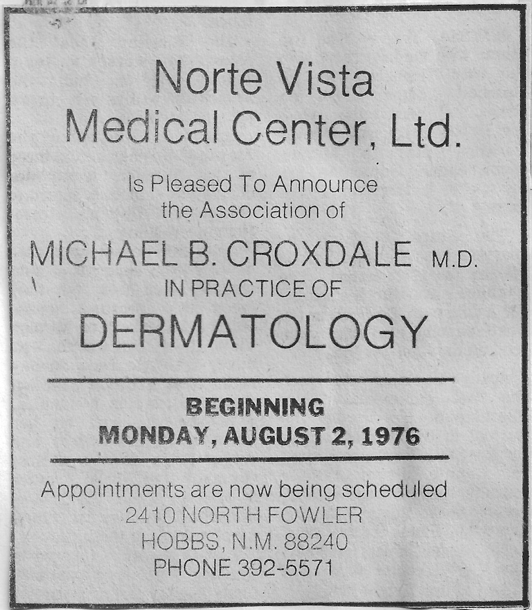 Dr. Michael B. Croxdale, MD, joins Norte Vista.